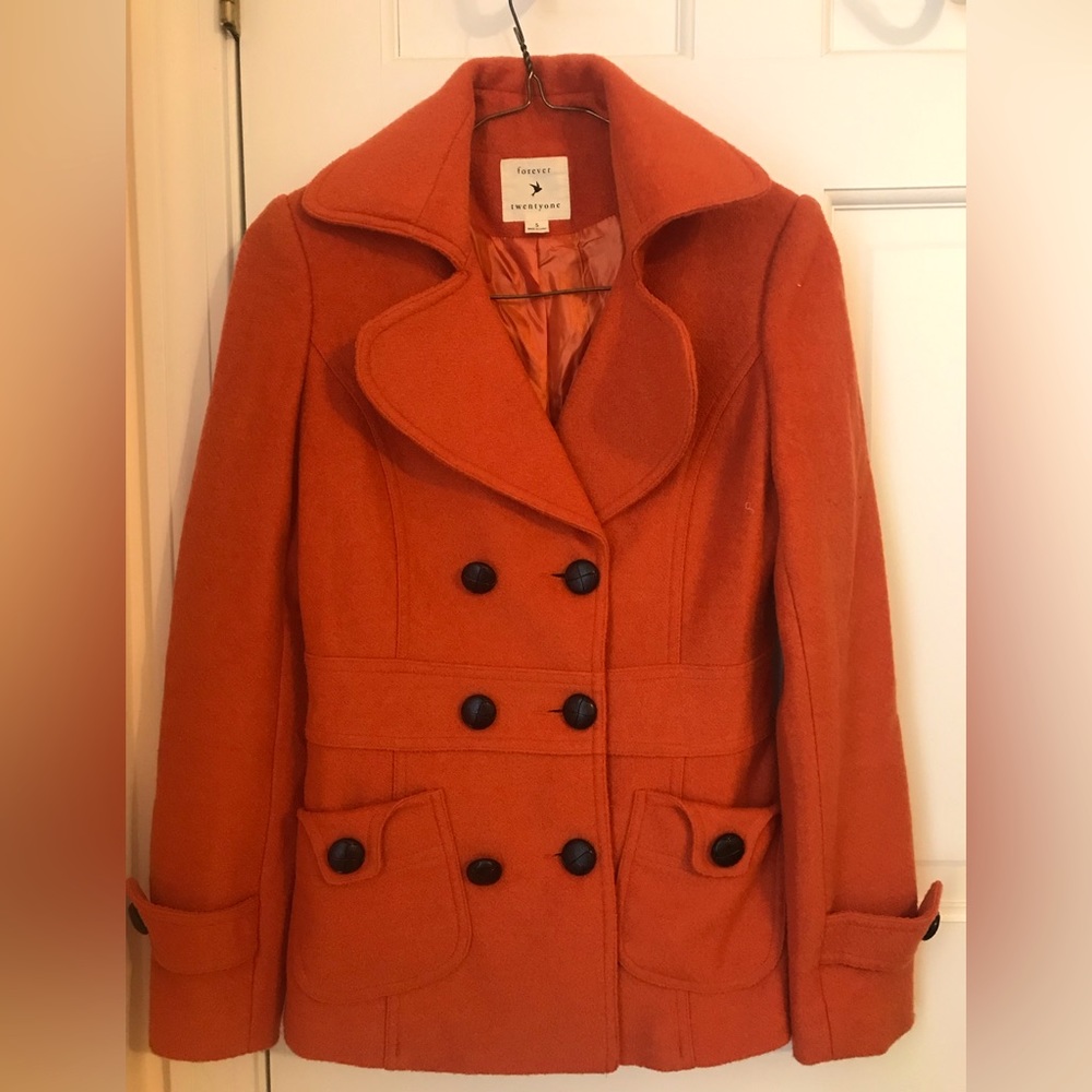 Forever 21 fitted pea coat.   Very good condition